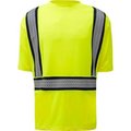 Gss Safety GSS Safety Class 2 Onyx Two-Tone Anti-Snag T-Shirt w/Segment Tape-Lime-2XL 5701-2XL